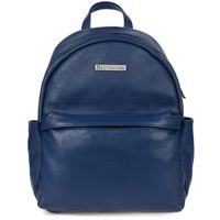 Granatowy mały skórzany plecak damski elegancki plecaczek A5 Beltimore P15