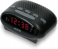 Radio sieciowe FM iCes ICR-210 Radiobudzik z radiem FM Czarny