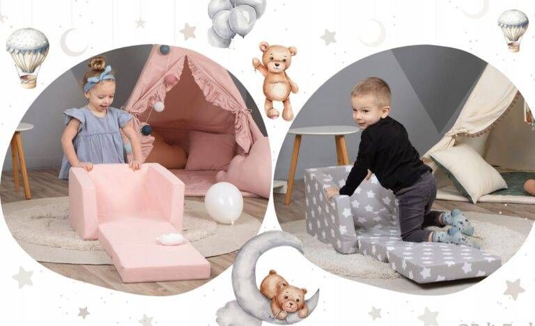 fotel dla dziecka rozkładany princess zdjęcie 2