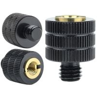 Adapter tuleja redukcja M6 na M8 statywowa aluminium czarna lampy 21 mm