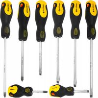 ZESTAW WKRĘTAKÓW ŚRUBOKRĘTÓW WKRĘTAKI ŚRUBOKRĘTY PŁASKIE KRZYŻAKOWE