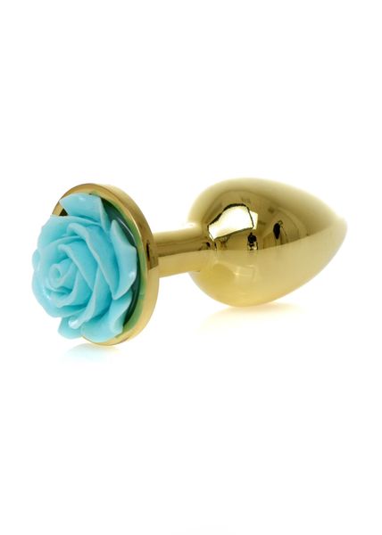 Plug-Jewellery Gold PLUG ROSE- Light Blue zdjęcie 2