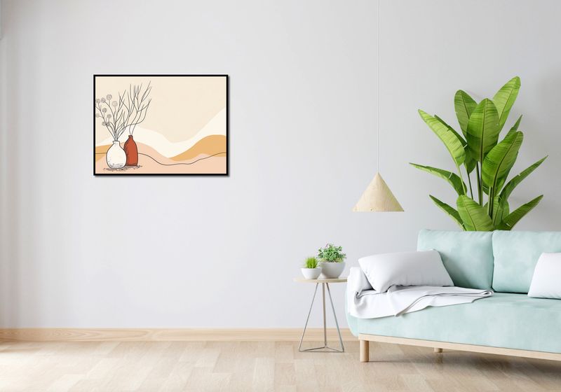 Plakat 80x60cm Stylowe Beże zdjęcie 4