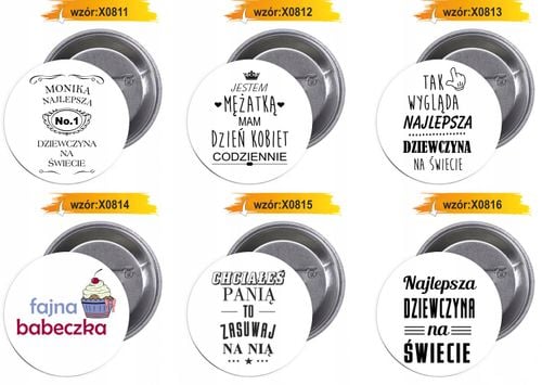 Przypinki buttony 8 MARCA super hit na Arena.pl