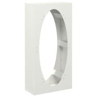 Stojak na drewno opałowe biały Stal walcowana na zimno