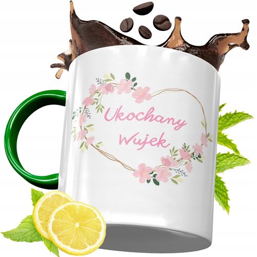 Kubek Zielony Dla Wujka Idealny Prezent Z Nadrukiem Ze Zdjęciem na Arena.pl