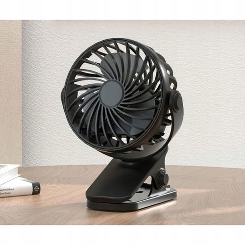 WENTYLATOR BIURKOWY WIATRAK PRZENOŚNY USB KLIPS AKUMULATOR 2400mAh 4 na Arena.pl