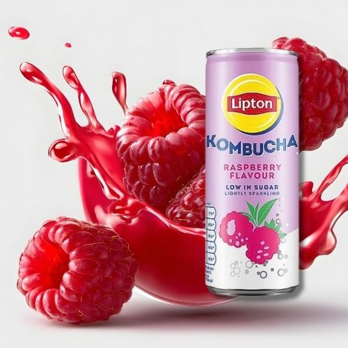 Lipton Kombucha Raspberry napój lekko gazowany 250ml na Arena.pl