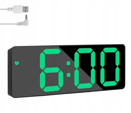 ZEGAR ELEKTRONICZNY LED BUDZIK ZEGAREK Z ALARMEM B na Arena.pl