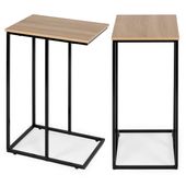 Mobilny stolik pomocniczy boczny pod laptopa metalowy stelaż ModernHome