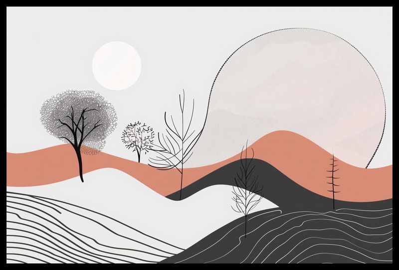 Plakat 60x40cm Półcień Widoku zdjęcie 2