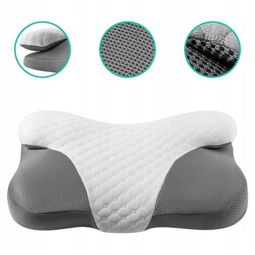 PODUSZKA ORTOPEDYCZNA Z WGŁĘBIENIEM DO SPANIA NA BOKU PROFILOWANA DUŻA na Arena.pl