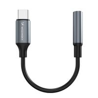 Adapter przejściówka USB-C - mini jack 3.5mm - czarny