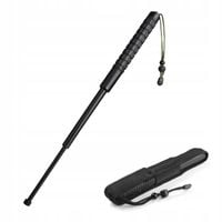 2X PAŁKA TELESKOPOWA POLICYJNA 530MM+ POKROWIEC GUMOWA DŁUGA BATON KIJ STAL