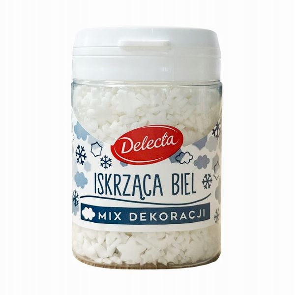 Delecta Dekoracje Iskrząca Biel 55 g zdjęcie 1