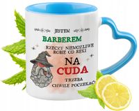 Dla Barber Kubek Błękitny Z Uszkiem W Kształcie Serca Na Prezent