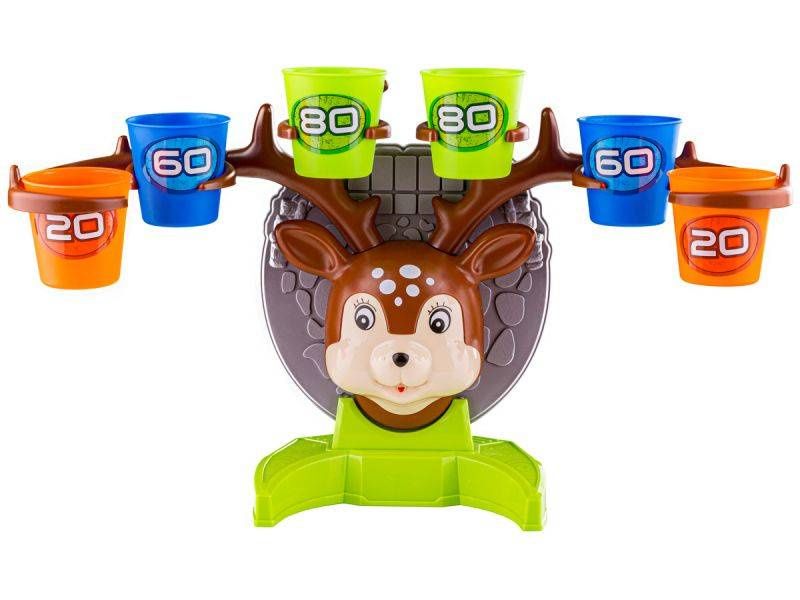 Gra Zręcznościowa Rzucanie Piłeczką Piłką Do Kosza Do Celu, Jelonek + Akcesoria, Deer Bounce Game zdjęcie 3