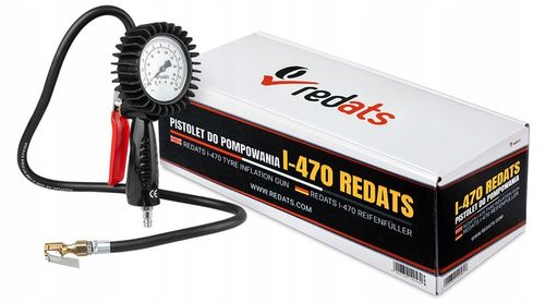 PISTOLET DO POMPOWANIA KÓŁ MANOMETR I-470 REDATS na Arena.pl