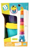 B-Kids Żyrafkowa Wieża XL 80 cm, kubeczki 4702N