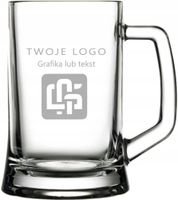 Kufel grawerowany reklama firmy ELEGANCKI komplet