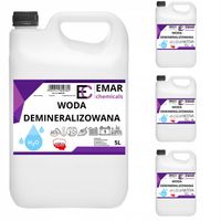Woda demineralizowana DEMI 4x5l 20l do żelazka parownicy autoklawu akwarium