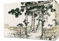Obraz 40x30cm Shrine Gate, Kōno Bairei Japoński Vintage do Salonu