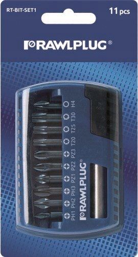 RAWLPLUG KOMPLET BITÓW PZ PH TORX HEX 25MM 11ELEM. zdjęcie 1
