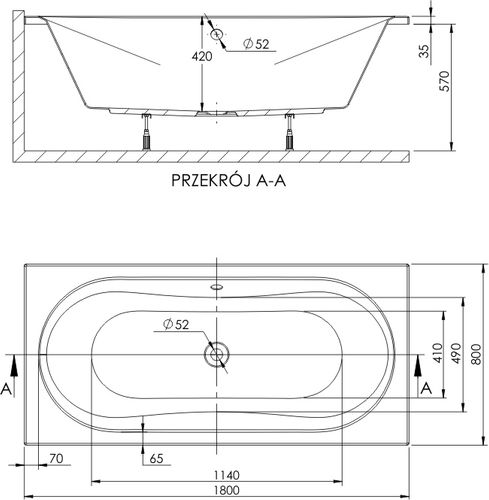 WANNA Z HYDROMASAŻEM DUO 180x80 POLSKA 3 LATA GWARANCJI SPA JACUZZI na Arena.pl