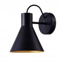 Kinkiet ścienny czarny metalowy nad łóżko do sypialni salonu Candellux