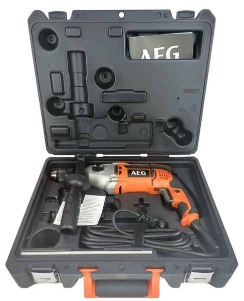 AEG SB2E 1100 RV wiertarka udarowa 2-biegowa 1100 W AVS Walizka zdjęcie 10