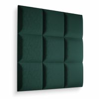 PANEL ŚCIENNY TAPICEROWANY BUTELKOWA ZIELEŃ WEZGŁOWIE 3D 30cm x 30cm