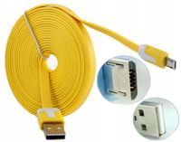 płaski kabel przewód ładowarka micro usb do samsung lg huawei xiaomi