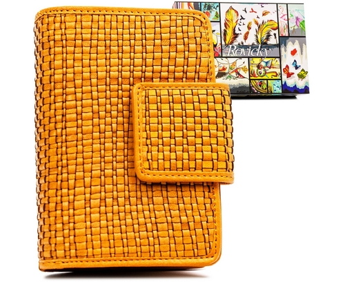 skórzany portfel damski zamykany na zatrzask - rovicky na Arena.pl