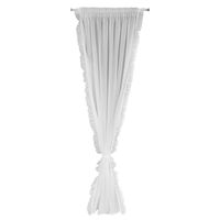 Firana Karen 140X270 cm biała na taśmie subtelne falbany i troczek