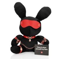 rabbit bondage - velvet - large - black