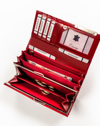 skórzany portfel damski na zatrzask - 4u cavaldi na Arena.pl