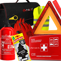 GAŚNICA 1KG APTECZKA KAMIZELKA TORBA TRÓJKĄT RĘKAWICE WUNDER BAUM ZESTAW