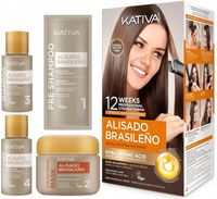 KATIVA KERATYNOWE PROSTOWANIE WŁOSÓW ZESTAW