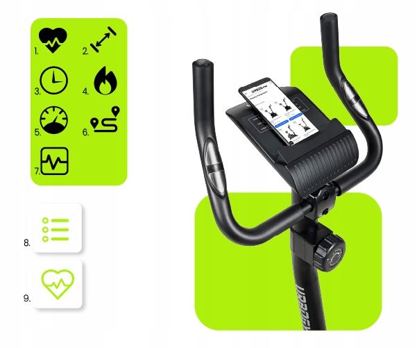 ROWER stacjonarny treningowy URBOGYM OXYGEN YELLOW zdjęcie 14