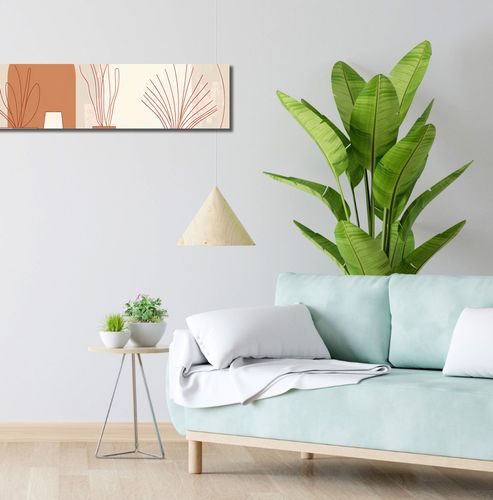 Obraz 90x20cm Widok Roślin na Arena.pl