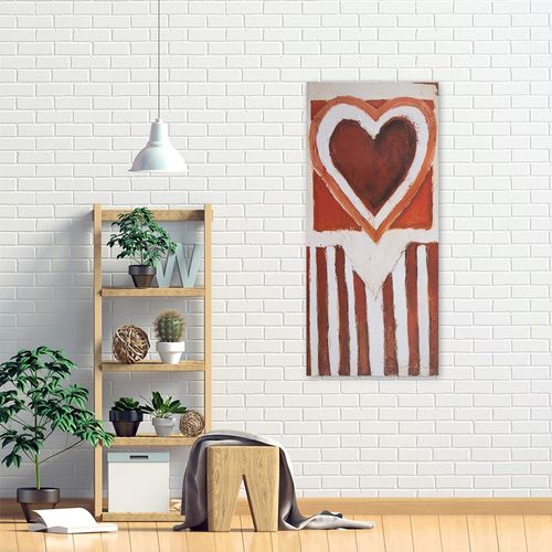 Deco Panel, Czerwone serce obraz 50x100 na Arena.pl