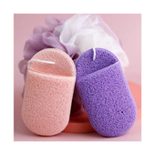 gąbeczka do mycia twarzy na mokro, delikatny peeling 6,5x11cm 2 szt gb09