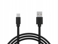 Przyłącze USB 2.0 A - USB-C 1,2m czarne (tylko do przesyłania zasilania)