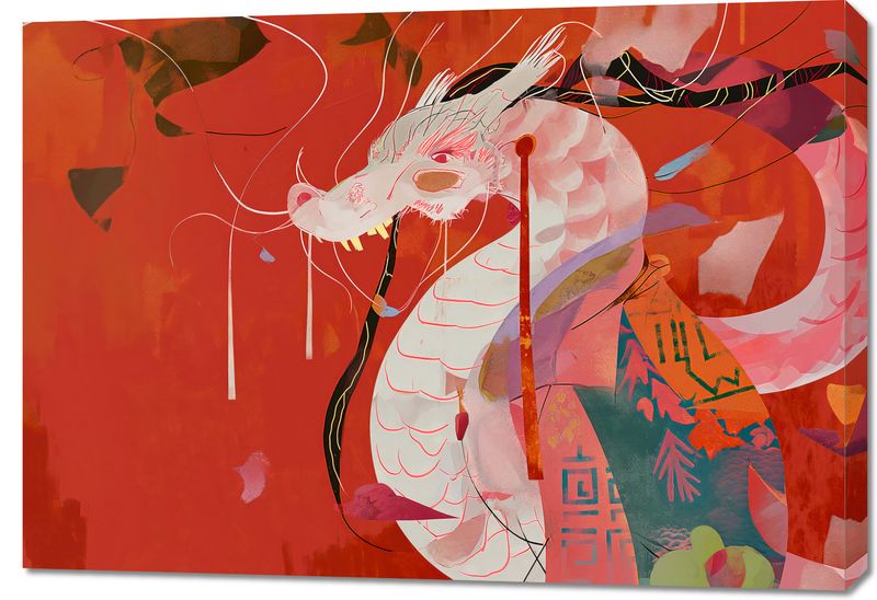 Obraz 100x70cm Orientacyjny Smok zdjęcie 1