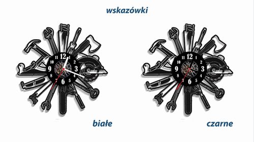 Zegar ścienny z płyty winylowej Narzędzia 166.2 na Arena.pl