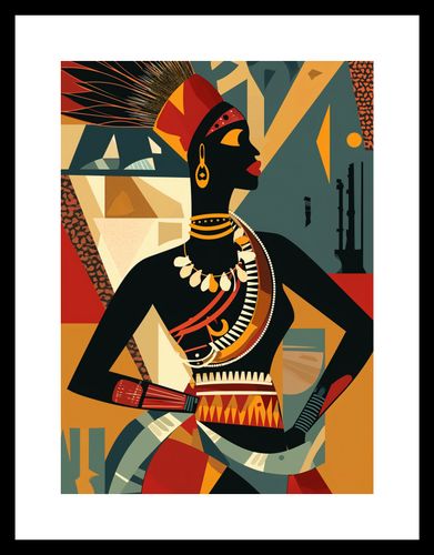 Plakat 20,5x28,4cm Afrykańska Mozaika na Arena.pl