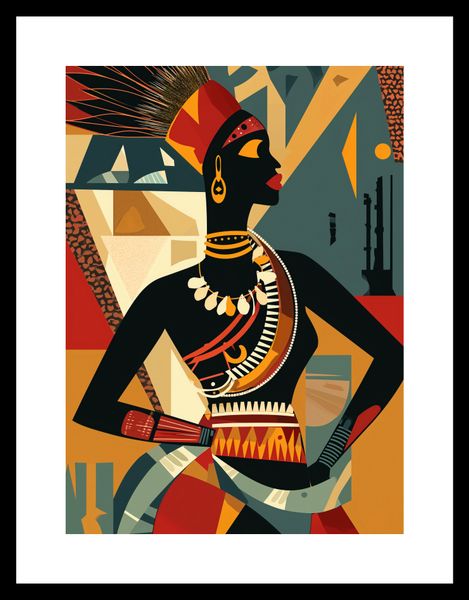 Plakat 20,5x28,4cm Afrykańska Mozaika zdjęcie 3