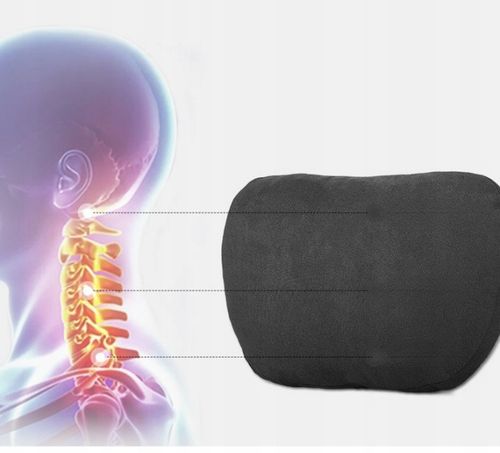 Poduszka Samochodowa Pod Szyję Głowę Kark Podróżna Zagłówek Zamszowa 2szt na Arena.pl
