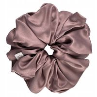 Jedwabna Gumka Do Włosów Lilowa L, 100% Naturalny Jedwab, Scrunchie