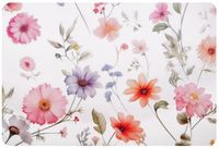 Podkładka mata na stół dwustronna korkowa laminowana 39x28,5 cm kwiatki